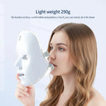 Damen 7 Farben LED Gesichtsmaske Hautstraffung Gesicht und Hals Swiss Shop 24