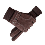 Handschuhe Herren Winter Radfahren Winddicht Warme Leder Touchscreen
