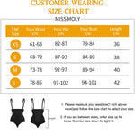 Damen Unterbrust Bodysuit Shapewear Bauchkontrolle Taillenglättung Tanga Design