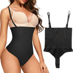 Damen Unterbrust Bodysuit Shapewear Bauchkontrolle Taillenglättung Tanga Design