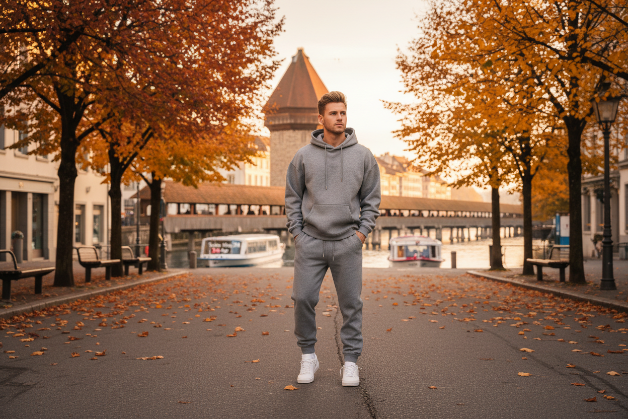 Trainingsanzug Grau Herbst Luzern