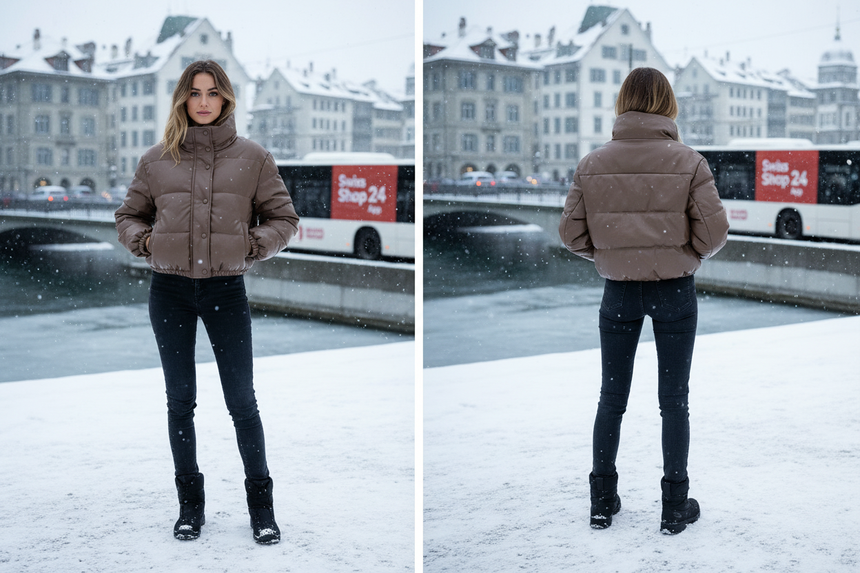 Winter Parka Vorne und Hinten